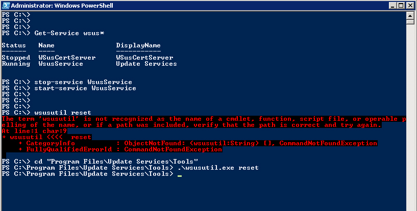 Force WSUS server to download patches once again Force WSUS server to download patches once again